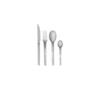 Ménagère en acier inoxydable 18/10 gris brossé, 16 couverts - Hübsch, Mano - 24 cm