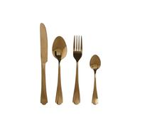 Ménagère Home ESPRIT dorée acier inoxydable 2 x 0,4 x 24 cm 16 pièces - Marque : Home ESPRIT - EAN : 8424002178529