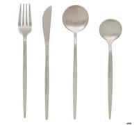 Ménagère Ida 24 pièce(s) argent L2,7xp0,7xH22,7cm - Atmosphera createur d'interieur