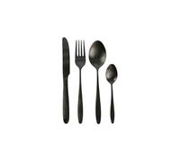 HOME DECO FACTORY - Ménagère 16 couverts KA2864 Acier inoxydable noir