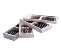 Ménagère Laguiole 24 pcs sur plateau noir G