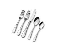 Ménagère Lot de 30 pour 6 Personnes Acier Inoxydable Lavables au Lave-vaisselle