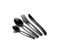 Ménagère Noir 24-Piece Acier Inox. Finition Polie, Set de Couverts 6 Personnes, Berlinger Haus, Deep Black, , Noir