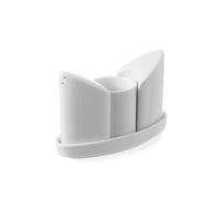 Ménagère porcelaine Poivre sel et cure-dents 125x54x(H)90 mm - Lot de 48 - Hendi HENDI
