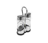 Ménagère Sel et Poivre en Verre et Inox