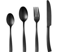 Ménageres - Arthur Martin - Am5136 - 24 Pieces - Acier Inoxydable - Finition Noir Noir