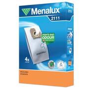 Menalux 2111 - Sacs Aspirateur Synthétiques, Lot de 4 Sacs 3 L avec Filtre Moteur, Testés TÜV, Compatibles Rowenta Compacteo RO1700-1799 RO5200-5299 et Moulinex MO1514-1555