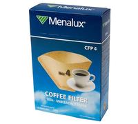 Menalux CFP4 - 100 filtres en papier, numéro 4, pour machine à café filtre