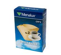 Menalux Filtre à café pour cafetière CFP2, filtre pour 12 tasses maximum, 100% fibres naturelles, papier brun non blanchi, compatible avec les machines à café standard, 100 pièces