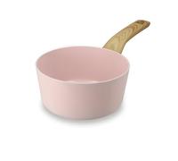 MENASTYL - Casserole 16cm avec revêtement antiadhésif céramique (Sans PFAS/Sans PTFE) tous feux dont induction - En Aluminium - Gamme Colorama - Rose - 6020923