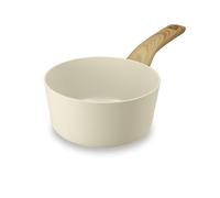 MENASTYL - Casserole 16cm Colorama crème - En Aluminium - Revêtement antiadhésif en céramique - Tous feux dont induction