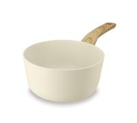 MENASTYL - Casserole 18cm Colorama crème - En Aluminium - Revêtement antiadhésif en céramique - Tous feux dont induction