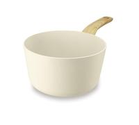 MENASTYL - Casserole 20cm Colorama crème - En Aluminium - Revêtement antiadhésif en céramique - Tous feux dont induction