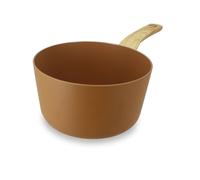 MENASTYL - Casserole 20cm Colorama noisette - En Aluminium - Revêtement antiadhésif en céramique - Tous feux dont induction
