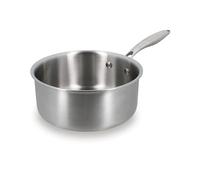 MENASTYL - Casserole inox 18 cm Trinox tous feux dont Induction - Structure 3 couches inox/aluminium - Qualité Professionnelle - Sans substances nocives - Lave-vaisselle - Poignée rivetée - 6020148