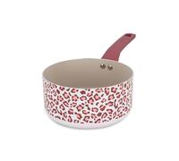 MENASTYL - Casserole Léopard Rose 18cm tous feux dont induction - Revêtement antiadhésif - Aluminium recyclé - Poignée effet bois ergonomique - Motif Léopard - 6020964