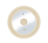 MENASTYL - Couvercle universel multitaille 22/24/26 cm en verre trempé et silicone souple - Anti-éclaboussures - Résistant, ergonomique et compatible lave-vaisselle - Idéal casseroles et poêles