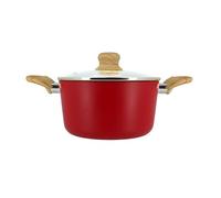 MENASTYL - Faitout 20cm Colorama magenta - En Aluminium - Revêtement antiadhésif en céramique - Tous feux dont induction