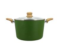 MENASTYL - Faitout 24cm Colorama olive - En Aluminium - Revêtement antiadhésif en céramique - Tous feux dont induction