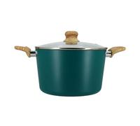 MENASTYL - Faitout colorama 24cm en aluminium recyclé bleu canard couv verre - 6021147