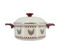 MENASTYL - Faitout gallina 24cm en acier émaillé avec couvercle en métal - 3645460