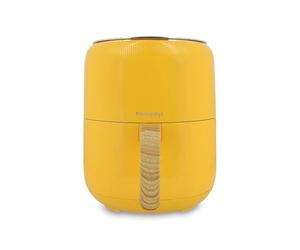 MENASTYL - Friteuse sans huile à air chaud Colorama - Safran - sans PFAS - 4.5L - 8 programmes - Température jusqu'à 200°C - Minuterie 1 heure - Panier et grille compatibles lave-vaisselle - 6025003