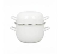 MENASTYL - Marmite à moules 16cm en acier émaillé blanc - 3645548