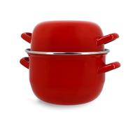 Menastyl Marmite à moule 3645562 – Acier émaillé Noir 18 cm 2,7 L, tous feux dont induction