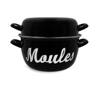 Marmite à moule - MENASTYL - 3645564 - En acier émaillé - Noir - 24 cm - Avec écritures - Tous feux dont induction