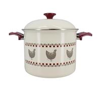 MENASTYL - Marmite gallina 24cm en acier émaillé avec couvercle en métal - 3645462