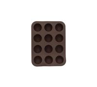 MENASTYL - MOULE À 12 MINI MUFFINS 25X19CM EN SILICONE MARRON - 6020773