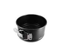 MENASTYL - Moule à charnière 14cm - 6020757, Idéal gâteaux ronds démoulage facile avec fond amovible - moule démontable en acier carbone antiadhésif noir