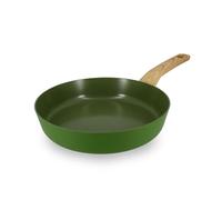 MENASTYL - Poêle 24cm Colorama olive - En Aluminium - Revêtement antiadhésif en céramique - Tous feux dont induction