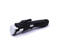 MENASTYL - Poignée amovible pour casserole et poêle Iris - Bakélite et silicone - Système double sécurité (loquet + boutons) - Compatible batteries de cuisine inox Iris - Rangement compact - 7930105