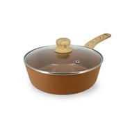 MENASTYL - Sauteuse 24cm Colorama noisette - En Aluminium - Revêtement antiadhésif en céramique - Tous feux dont induction