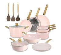 MENASTYL - Set 13 pièces cuisson colorama en aluminium recyclé rose induction - 6014244