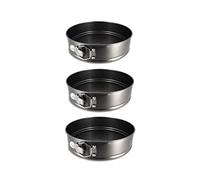 MENASTYL - SET 3 MOULES À CHARNIÈRE AMANDINE EN ACIER CARBONE D22, 24 ET 26CM - PARFAIT POUR DÉMOULER DES PÂTISSERIES ET PRÉPARATIONS - 6020120