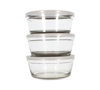 MENASTYL - Set de 3 bols en verre sodocalcique avec couvercle 940ml - 5039035
