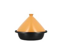 MENASTYL - Tajine de diamètre 30cm en aluminium avec revêtement antiadhésif noir - Plat à tajine pour cuisson lente et savoureuse - 6020032