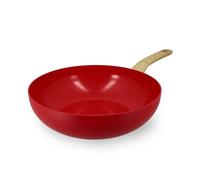 MENASTYL - Wok 28cm Colorama magenta - En Aluminium - Revêtement antiadhésif en céramique - Tous feux dont induction