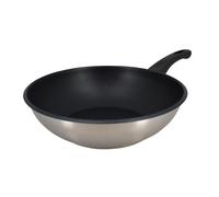 Menastyl Wok 6020252 en acier inoxydable 28 cm tous feux dont induction