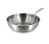 MENASTYL - Wok Triply 28cm en inox - Fabriquée en France - Compatible tous feux dont induction - 6020492