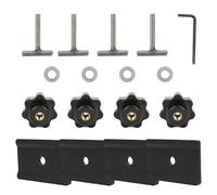 MENAYODA Vis pour sécuriser le chargement sur le rail + étrier de guidage pour planche Multiflex ou meuble - Accessoires de rail profilé - Compatible avec VW T5 T6 Multivan Transporter California