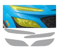 MenDaOLv Film De Protection pour Hyundai Kona 2022-2023 Phares De Voiture Autocollant TPU Transparent Prédécoupé Film Teinter Phare Voiture.,Gold