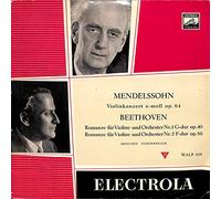 Mendelssohn / Beethoven: Violinkonzert e-moll op. 64; Romanze für Violine und Orchester Nr. 1 G-dur op. 40, Nr. 2 F-dur op. 50 - WALP 1135 - Vinyl LP