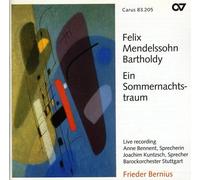 Mendelssohn – Le Songe d'une nuit d'été – Musique de scène – CD – Carus