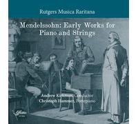 Mendelssohn / Hammer / Rutgers Musica - Mendelssohn: Early Works For Piano & Strings [Compact Discs]