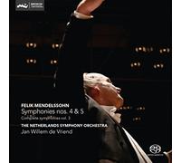 Mendelssohn : Intégrale des Symphonies, vol. 3. De Vriend. [Import]