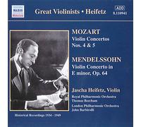 Concertos Pour Violon Nos. 4 Et 5 + Mendelssohn