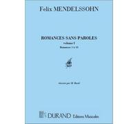 MENDELSSOHN - ROMANCES SANS PAROLES VOL.1 - PIANO